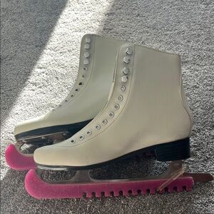 Women's White Infinity Figure Skates